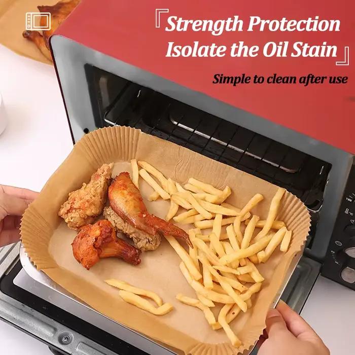 Papier jetable pour friteuse à Air, antiadhésif, tapis de cuisson pour friteuse à air, résistant à l
