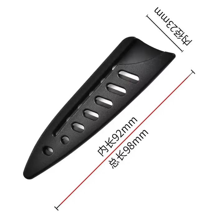 Gaine de couteau de cuisine, couvre-couteau en plastique noir, couvercle de protection de lame de co