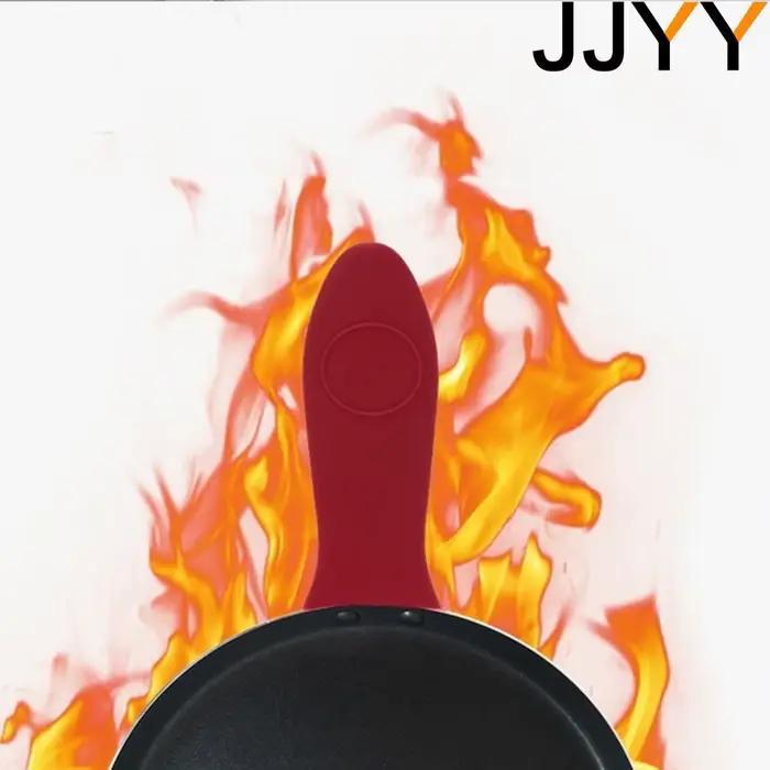 JJYY – poignée de support de Pot antidérapante, résistance aux hautes températures, poêles en Silico