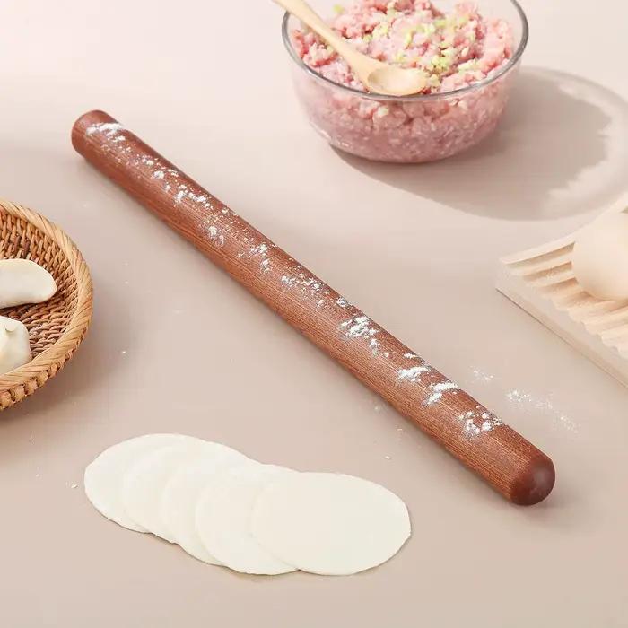 Rouleau à pâtisserie français en bois, 40cm, pour la cuisson de la pâte à pizza