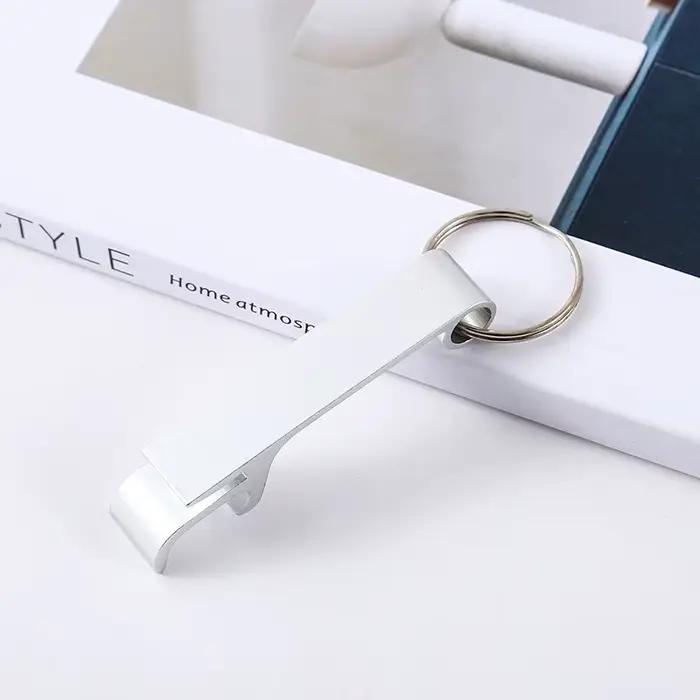 Ouvre-bouteille de bière Portable porte-clés Mini ouvre-bouteille de boisson en métal de poche Logo