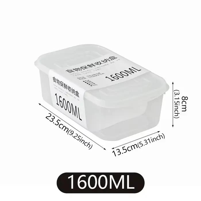Lot de 2 boîtes de conservation pour réfrigérateur, pour viande congelée, aliments et fruits frais,