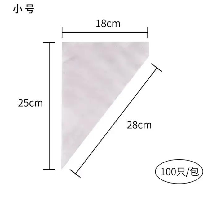 Poche à Douilles Transparente pour Décoration de Gâteau, Poulet de Noël, Accessoire de Cuisine pour