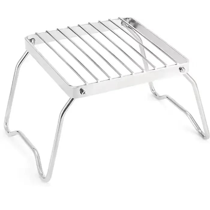 Support de réchaud d'extérieur en acier inoxydable, pliable et portable pour camping, ensemble de su