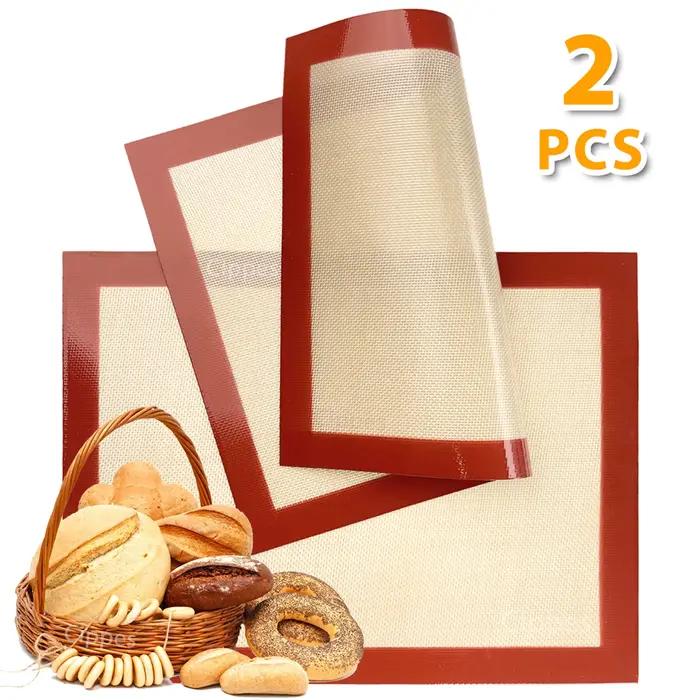 Tapis de cuisson en Silicone pour four, feuilles d'ustensiles de cuisson réutilisables, antiadhésive