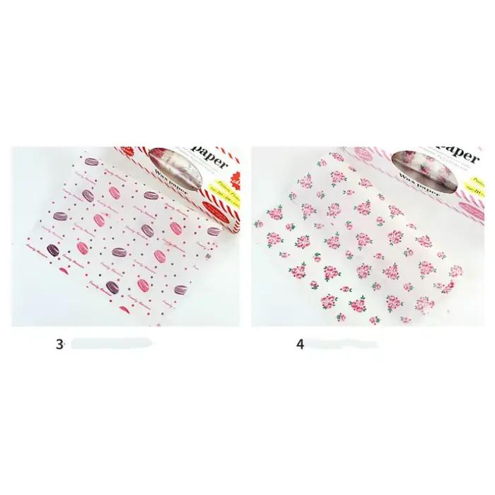 Papier ciré de qualité alimentaire, 50 pièces/lot, papier de graisse, emballages alimentaires, papie