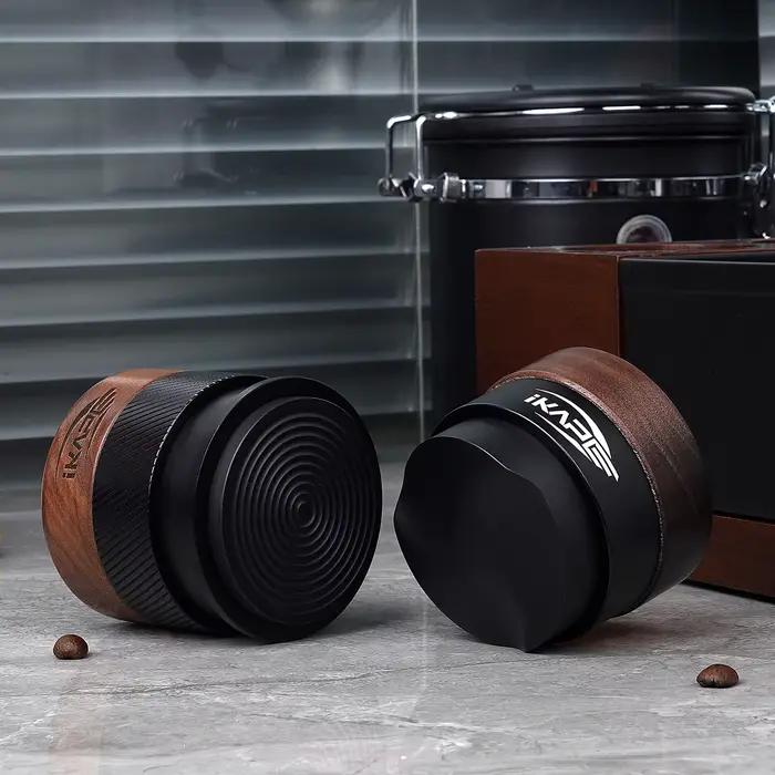 IKAPE Distributeur de gravité en bois pour expresso, adapté aux portefeuilles 51/54/58 mm, distribut