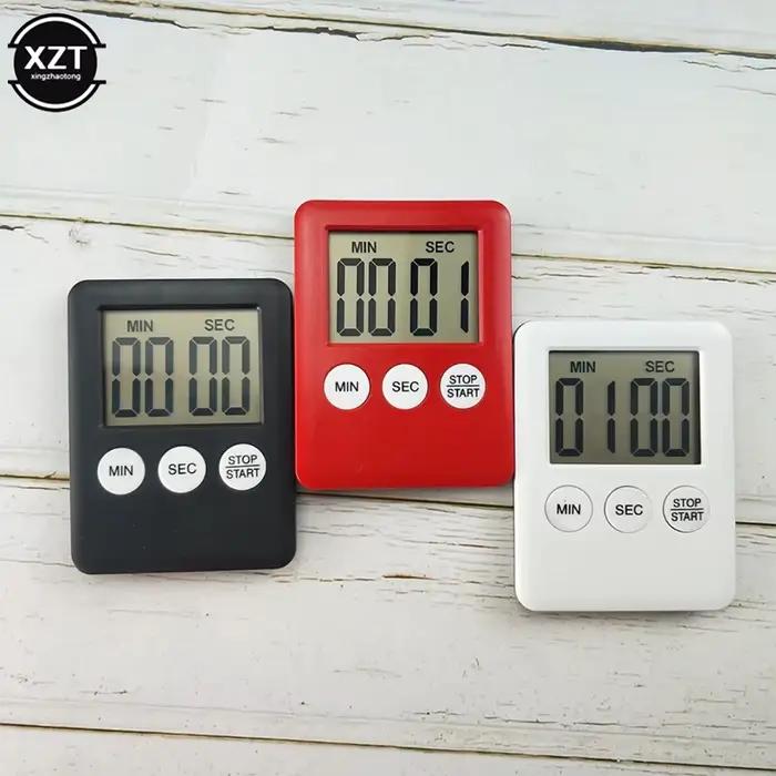 Minuterie de cuisine magnétique numérique cuisson cuisson LCD compte à rebours alarme forte compte à