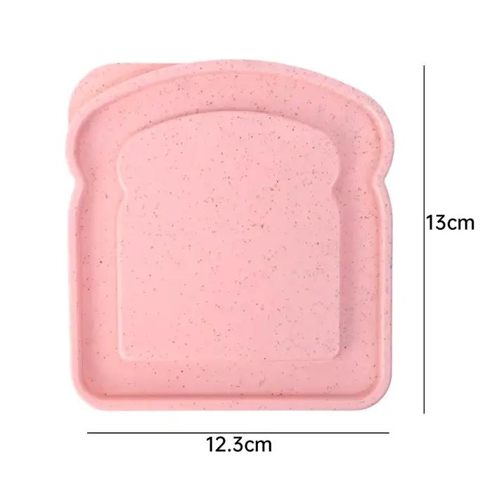 Boîte de rangement des aliments pour sandwich avec couvercle, conteneur portable, boîte à lunch, réu