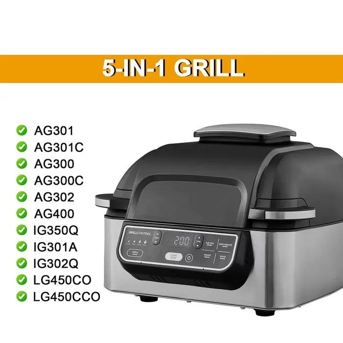 M02K-Plaque anti-éclaboussures et grille en acier inoxydable pour grill Ninja Foodi 5-en-1, pièces d