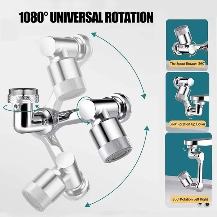 Tête de pulvérisateur rotative à 1080 °, buse de robinet d'eau, adaptateur d'extension HOTap univers