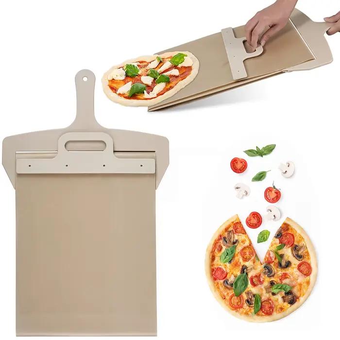 Pelle à Pizza Coulissante Antiarina, Planche à Pâte, pour Cuisine Domestique, Cuisson au Four, Spatu