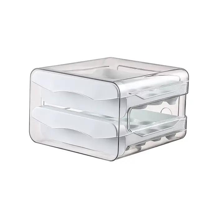 Boîte de rangement à défilement automatique T1, panier à œufs, conteneur pour réfrigérateur, distrib