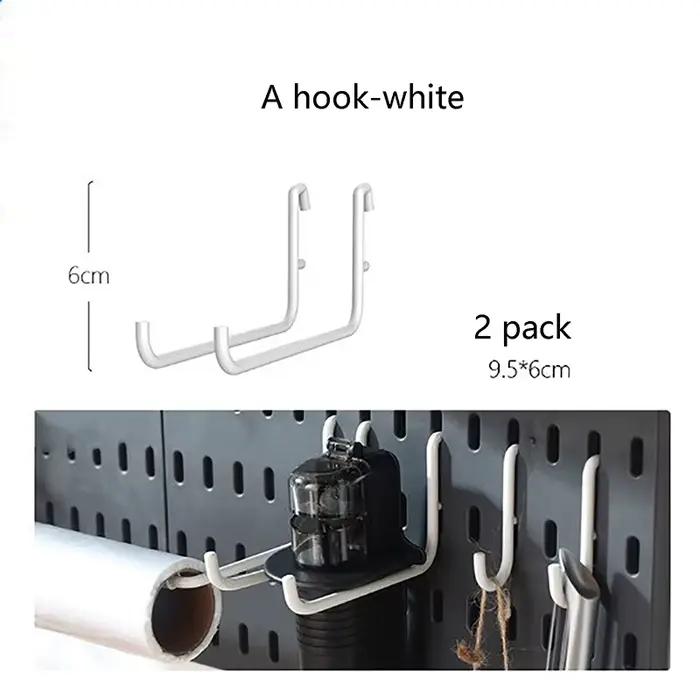 Accessoires pour panneau perforé mural, Organisateur mural, Kit de panneau perforé DIY, Panneau de r