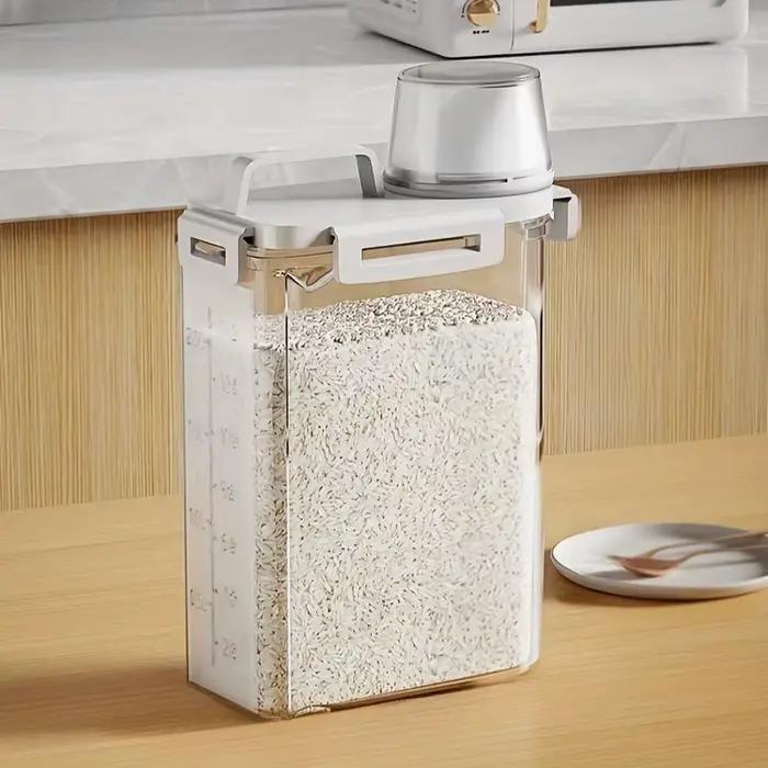 Conteneur de stockage du riz, boîte de rangement pour farine hermétique, anti-insectes et anti-humid