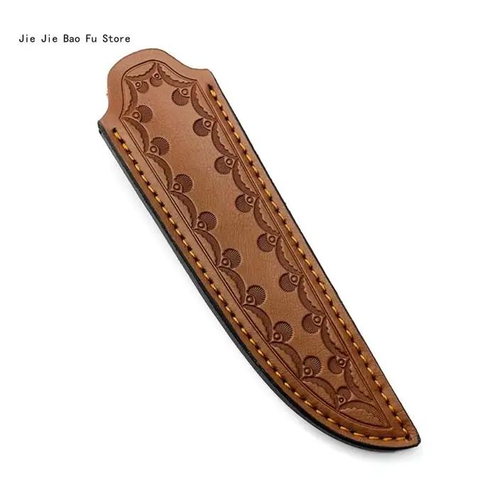Étuis à couteaux en cuir E8BD, porte-couteau droit, gaine transport d'extérieur, outil facile à util
