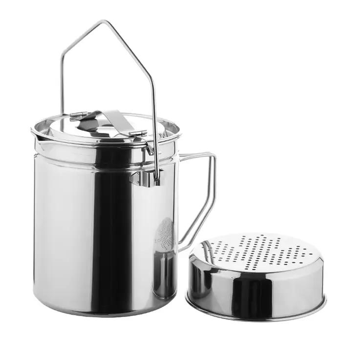 Marmite à vapeur en acier inoxydable, 1,2 l, avec couvercle verrouillable, Antarcti bush, ensemble d