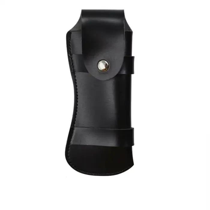 Étui de poche en cuir avec boucle de ceinture, gaine, support, poche, cochon dose, possède couteau,