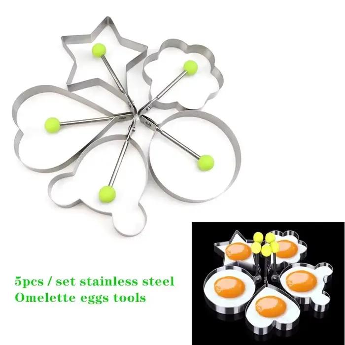 ANYOHOE Lot de 4 Cuiseurs à Œufs, Moules à Œufs Durs sans Coquille avec Couvercle et Brosse, Outils