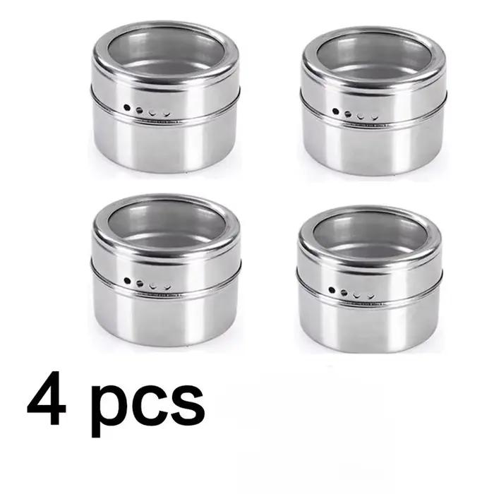Pot à épices magnétique de 70ml, boîte de rangement scellée pour barbecue, boîte de poudre, réservoi