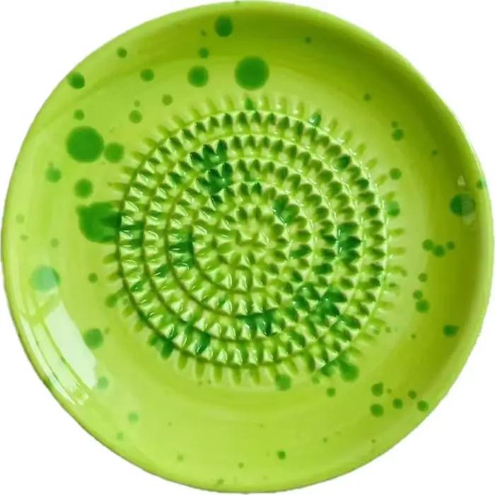 Râpe à gingembre en céramique portable, outil de cuisine en porcelaine pour broyer les carottes, le