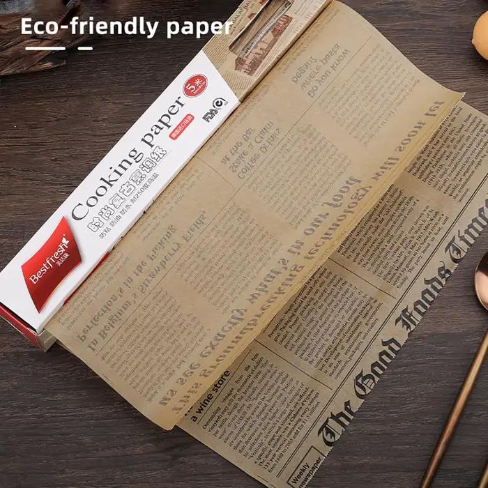Papier de graisse de qualité alimentaire pour journal anglais rétro, pain, Sandwich, hamburger, emba