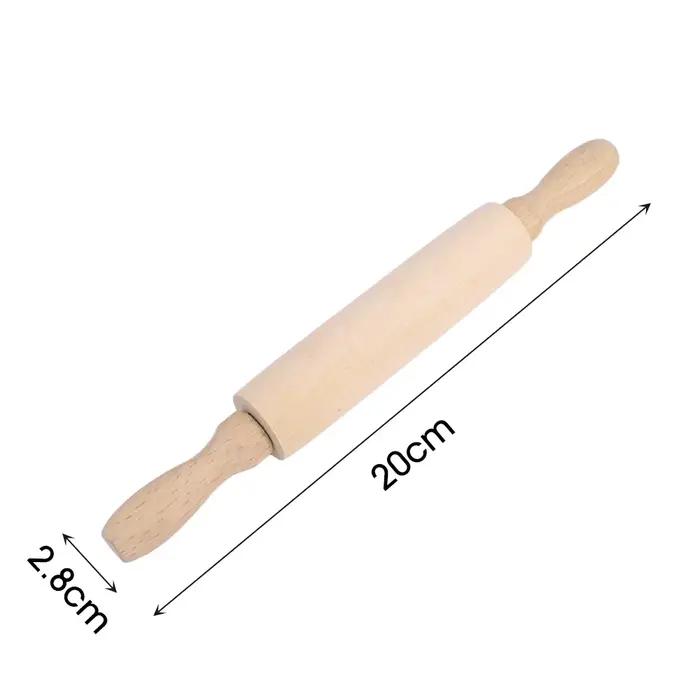 Rouleau à pâtisserie en bois, 1 pièce, bâton sans poudre pour la maison, boulettes, bâton de nouille
