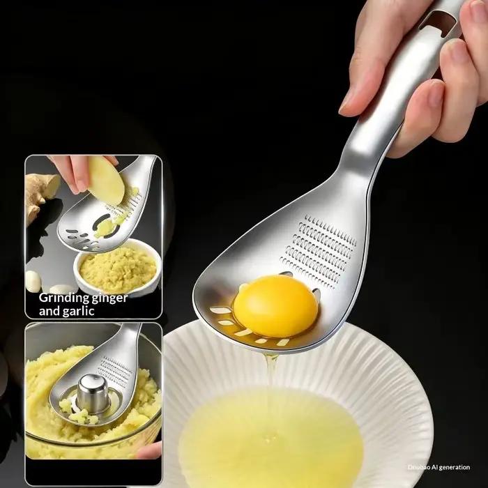 Ustensile de cuisine multifonctionnel en acier inoxydable, râpe à ail, gingembre et légumes, broyeur