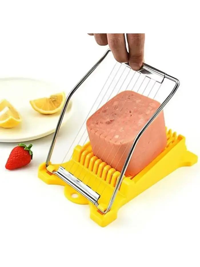 Trancheuse à saucisses et jambon, outil de cuisine pour bandes, Cubes, déjeuner, viande, Bacon, œuf,