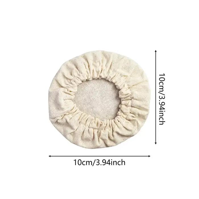 Couvre-pots en lin pour la fermentation du pain, 4 pièces, couvercles réutilisables pour la levée du