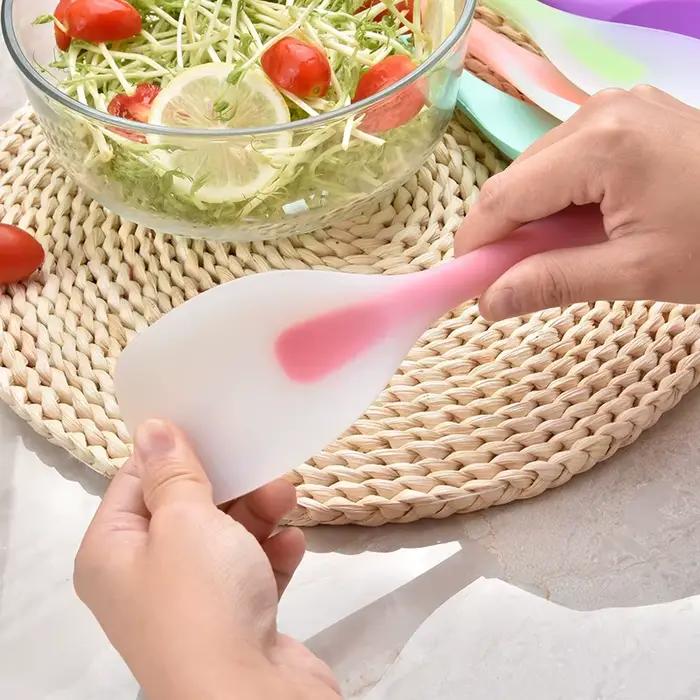 Spatule cuillère en Silicone de qualité alimentaire, cuillère de cuisson résistante à la chaleur, gr