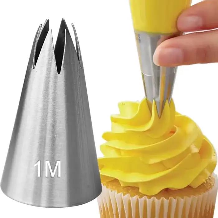 Embouts de pâtisserie Open Star pour gâteaux, confiserie, 6 dents, 1M, buses de pâtisserie pour crèm