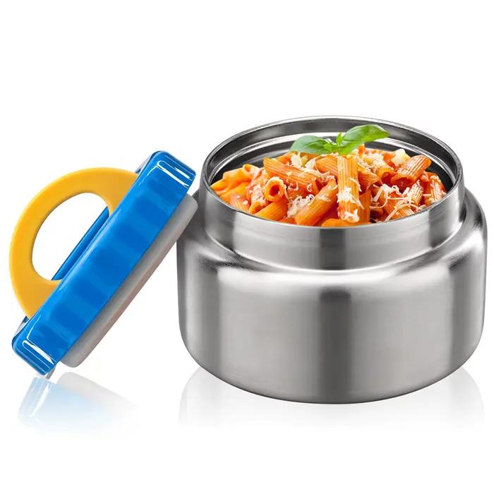 Pot alimentaire isolé sous vide à soupe thermique de 8oz à large bouche pour aliments chauds et froi