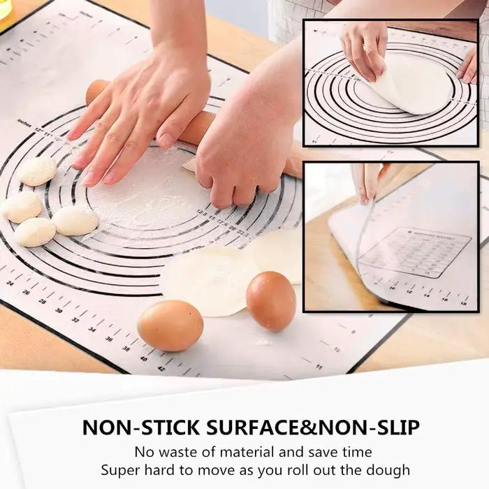Tapis de cuisson en fibre de verre et Silicone, grand tampon à pétrir, Surface antiadhésive, tapis d