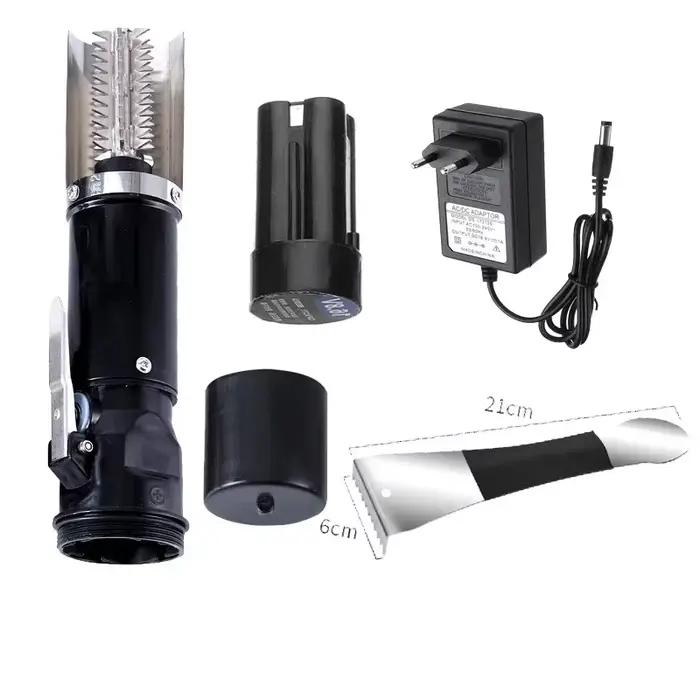 Couteau à fruits de mer 120W, grattoir électrique étanche pour écailles de poisson, nettoyage facile