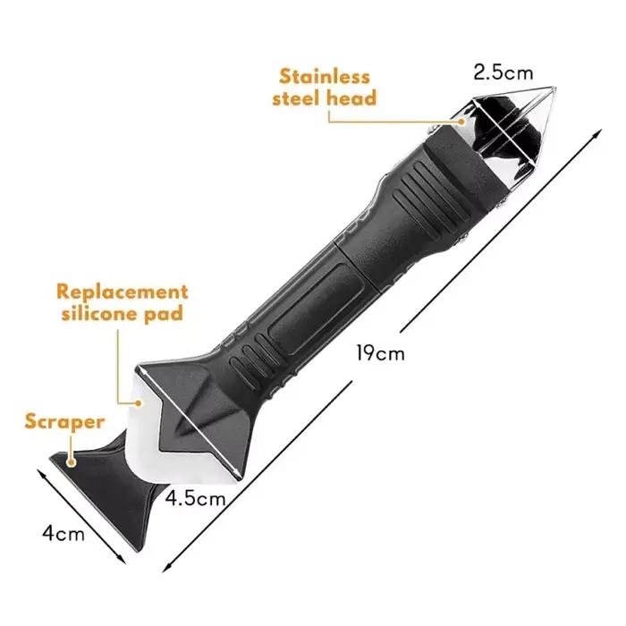 Grattoir en Silicone 9 en 1, ensemble d'outils de dissolvant lisse, Kit de finition de calfeutrage d