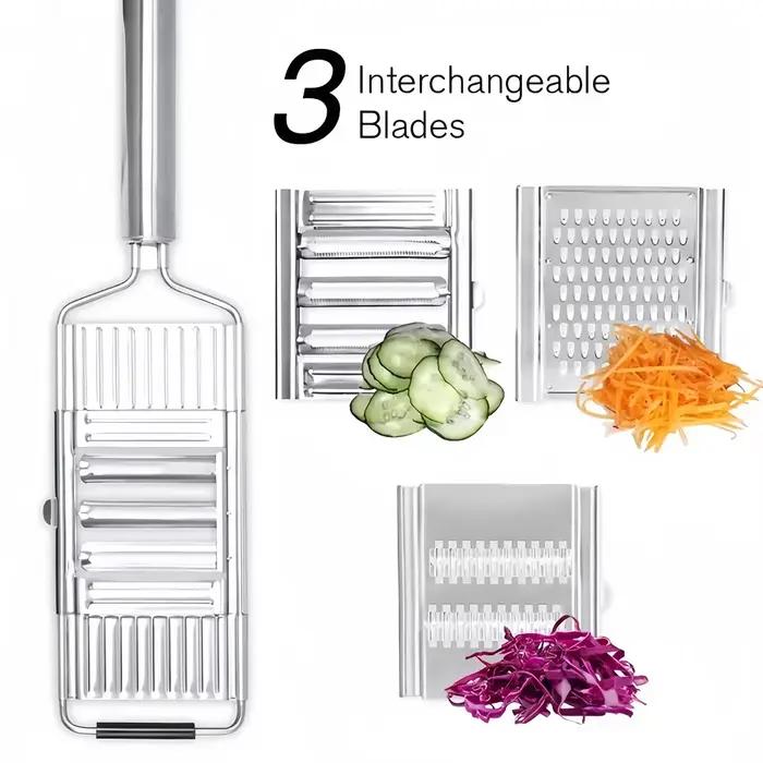 Râpe à légumes manuelle portable en acier inoxydable, trancheuse à légumes, outils de cuisine multi-