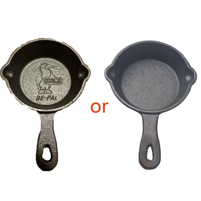 8.5 CM Maison Barbecue Casseroles Petite Poêle Petite Poêle Coréenne Antiadhésive Poêle En Fonte Mat
