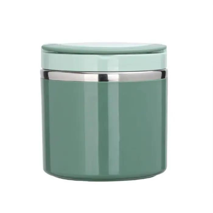 Boîte à bento isolée en acier inoxydable avec poignée, thermos à soupe, bocal à aliments, récipient