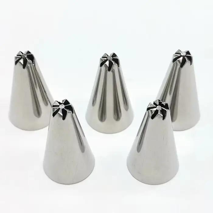 Buse de glaçage de fleurs en acier inoxydable, pointes de pâtisserie, décoration de crème, goutte de