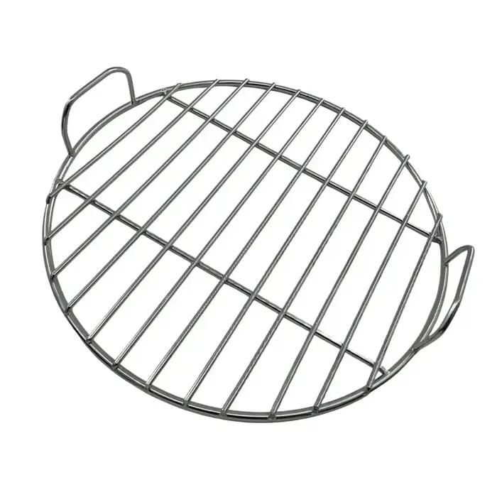Grille de gril ronde en acier inoxydable avec poignée pour grilles Weber 7432 et 57 Cm Grille de gri