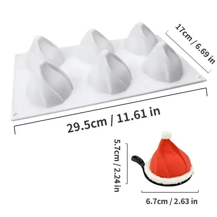 Moule à gâteau en silicone pour la cuisson de desserts français bricolage, outil de cuisson de Noël,