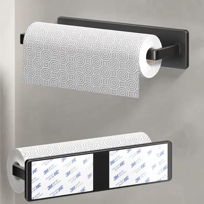 Porte-serviettes en papier de cuisine, support mural sans clous, cuisine salle de bains toilettes, s