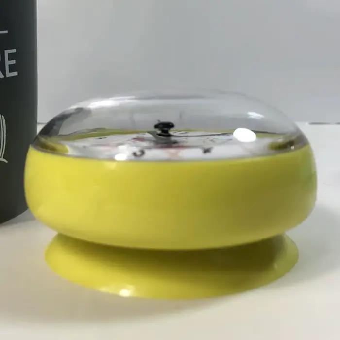 Mini ventouse horloge murale salle de bain Anti-buée étanche 7cm cuisine toilette petite horloge de