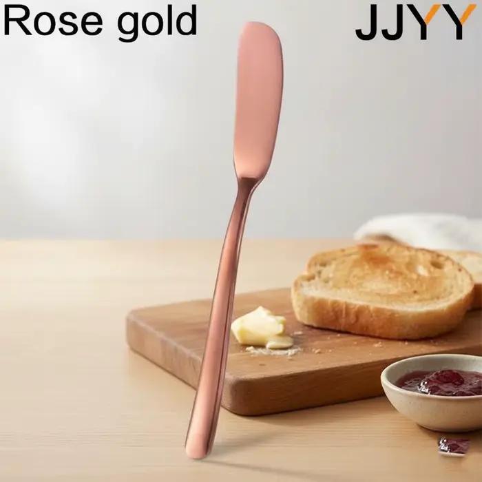 Couteau à beurre en acier inoxydable, Spatule à fromage, Couteau à dessert et confiture, Outil de cu
