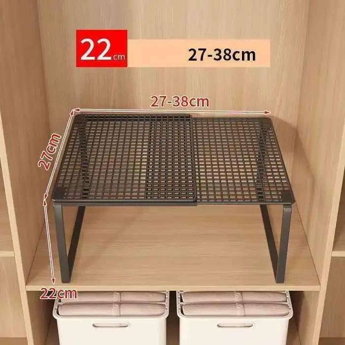 Étagère de placard télescopique empilable, panneau de séparation de garde-robe extensible et rétract