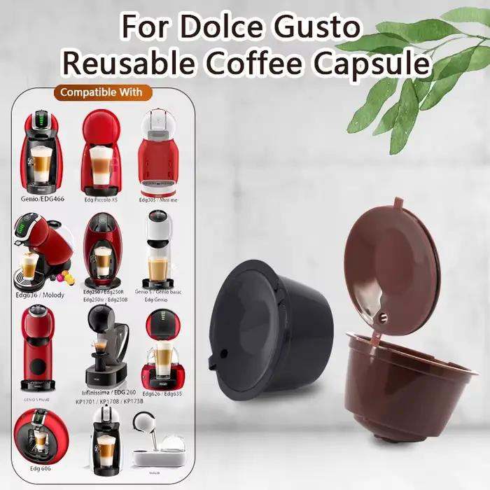 Capsules de café rechargeables pour Dolce Gusto, dosettes vides réutilisables, tasse filtrante en pl