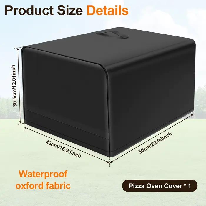 Housse de protection pour four à pizza en tissu Oxford, avec poche de rangement pour cordon d'alimen