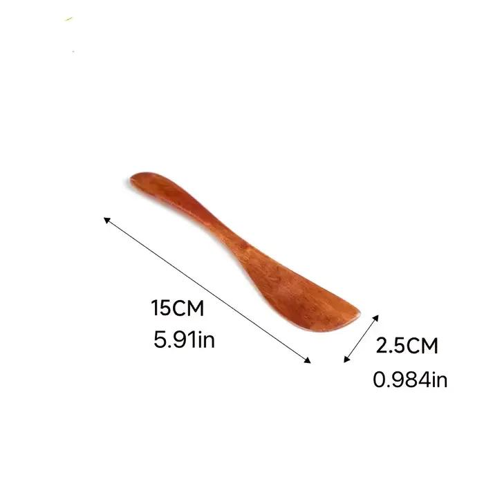 Couteau à marmelade en bois, spatule à beurre japonaise, couteaux à dîner, manche en bois épais, cou