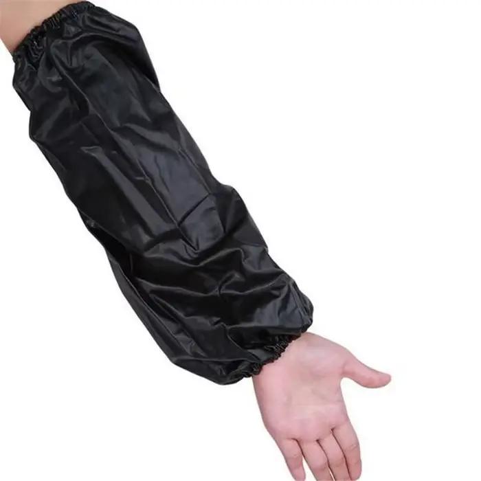 Manchons noirs épais, 1 paire, étanches à l'huile, accessoires de nettoyage ménagers, manchons étanc